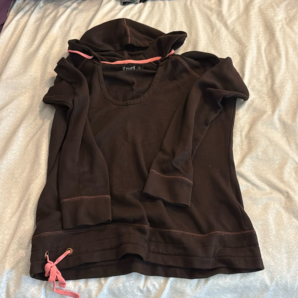 Cruel Girl Hoodie with Pink Accents XL